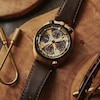 Thumbnail Image 5 of Citizen Promaster Men's Limited Edition Bullhead Racing Chronograph Eco-Drive Brown Leather Strap Watch