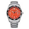 Thumbnail Image 1 of Citizen Men's Eco Drive Orange Dial Stainless Steel Bracelet Watch