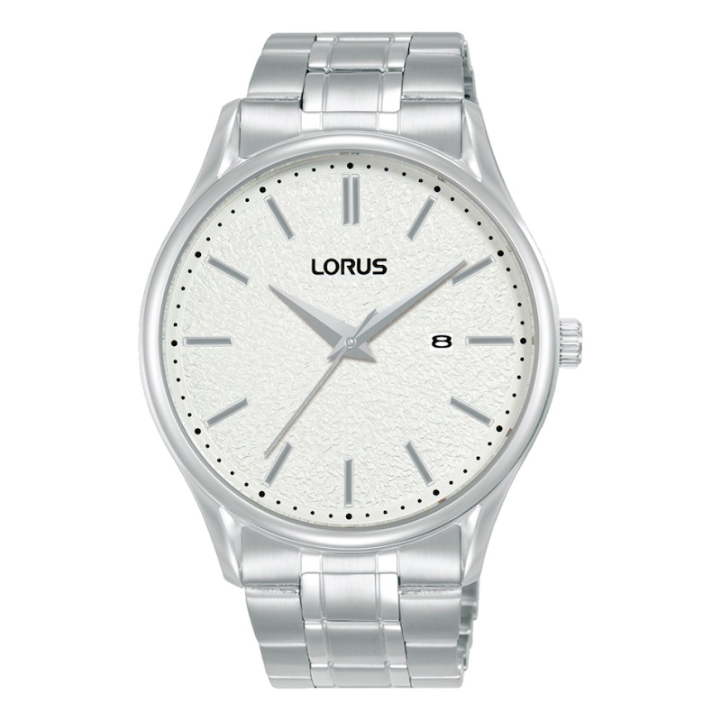 Main Image 1 of Lorus Men's 42mm White Dial Stainless Steel Bracelet Watch
