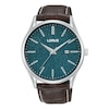 Thumbnail Image 0 of Lorus Men's 42mm Blue Textured Dial Brown Leather Strap Watch