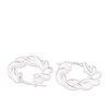 Thumbnail Image 2 of Sterling Silver Swirl Circle 15mm Hoop Earrings