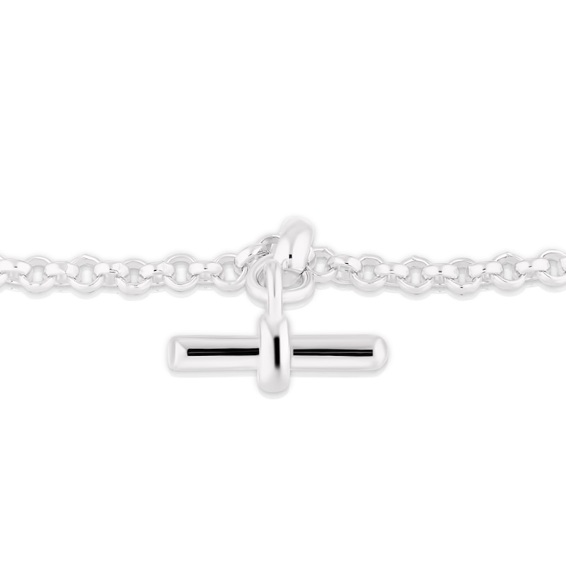 Sterling Silver T-Bar Belcher Chain Bracelet