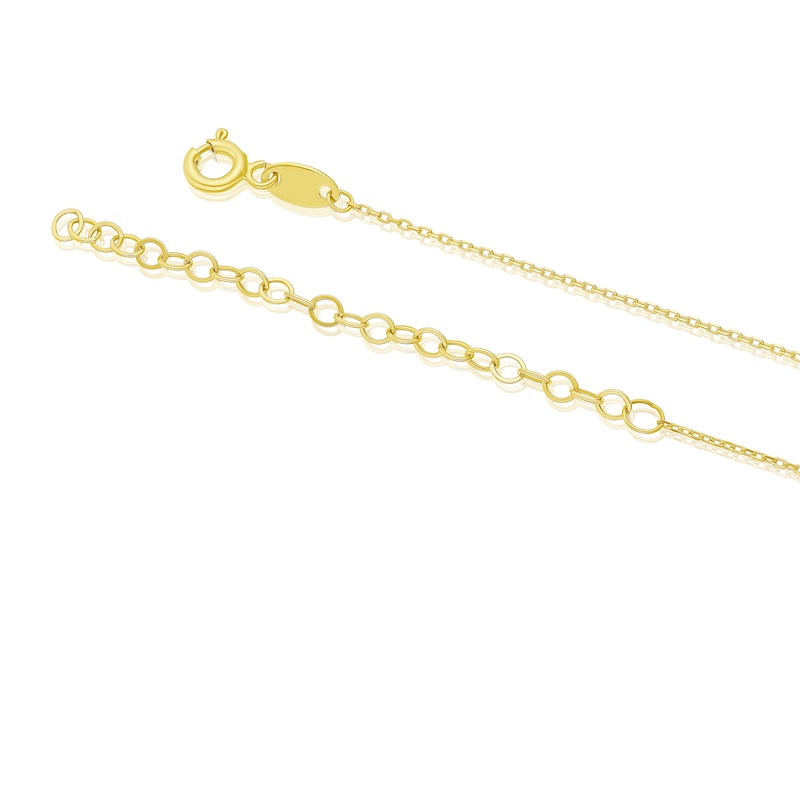 9ct Yellow Gold Heart Pendant Necklace