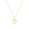 Thumbnail Image 1 of Children's 9ct Yellow Gold Cubic Zirconia Open Butterfly Pendant Necklace
