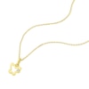 Thumbnail Image 2 of Children's 9ct Yellow Gold Cubic Zirconia Open Butterfly Pendant Necklace