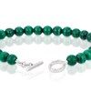 Thumbnail Image 3 of Sterling Silver Malachite Beaded T-Bar Bracelet