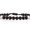 Thumbnail Image 2 of Sterling Silver Onyx Adjustable Beaded Bracelet