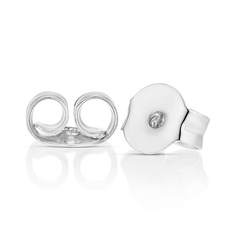 Sterling Silver Cultured Freshwater Pearl Bubble Half Hoop Earrings