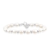 Thumbnail Image 1 of Sterling Silver Beaded Cultured Freshwater Pearl Bracelet