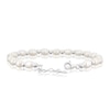 Thumbnail Image 3 of Sterling Silver Beaded Cultured Freshwater Pearl Bracelet