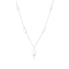 Thumbnail Image 1 of Sterling Silver Cultured Freshwater Pearl Station Necklace