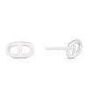 Thumbnail Image 1 of Sterling Silver Anchor Link Stud Earrings