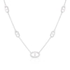 Thumbnail Image 1 of Sterling Silver Anchor Trace Pendant Necklace