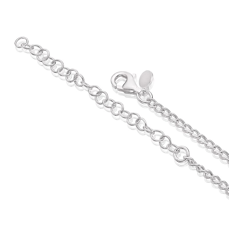 Main Image 3 of Sterling Silver Anchor T-Bar Pendant Necklace