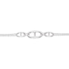Thumbnail Image 1 of Sterling Silver Double Chain Marine Bracelet