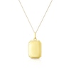Thumbnail Image 0 of 9ct Yellow Gold Rectangle Grove Edged Locket