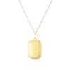 Thumbnail Image 1 of 9ct Yellow Gold Rectangle Grove Edged Locket