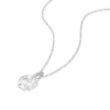 Thumbnail Image 1 of Sterling Silver Large Floating Cubic Zirconia Pendant Necklace