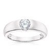 Thumbnail Image 1 of Sterling Silver Cubic Zirconia Centre Stone Ring Size P