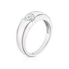 Thumbnail Image 2 of Sterling Silver Cubic Zirconia Centre Stone Ring Size P