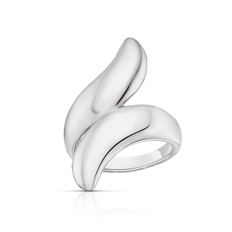 Main Image 1 of Sterling Silver Chunky Wave Ring Size N