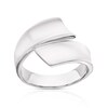 Thumbnail Image 1 of Sterling Silver Chunky Wrap Over Ring Size L
