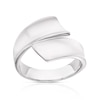 Thumbnail Image 1 of Sterling Silver Chunky Wrap Over Ring Size N