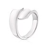 Thumbnail Image 2 of Sterling Silver Chunky Wrap Over Ring Size P