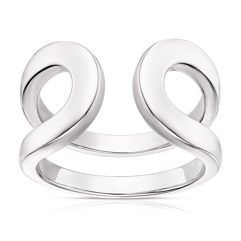 Main Image 1 of Sterling Silver Chunky Open Wrap Ring Size L