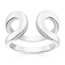 Sterling Silver Chunky Open Wrap Ring Size N