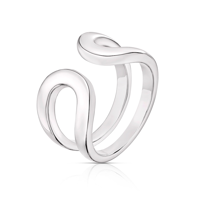 Main Image 2 of Sterling Silver Chunky Open Wrap Ring Size P