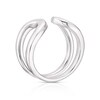 Thumbnail Image 3 of Sterling Silver Chunky Open Wrap Ring Size P