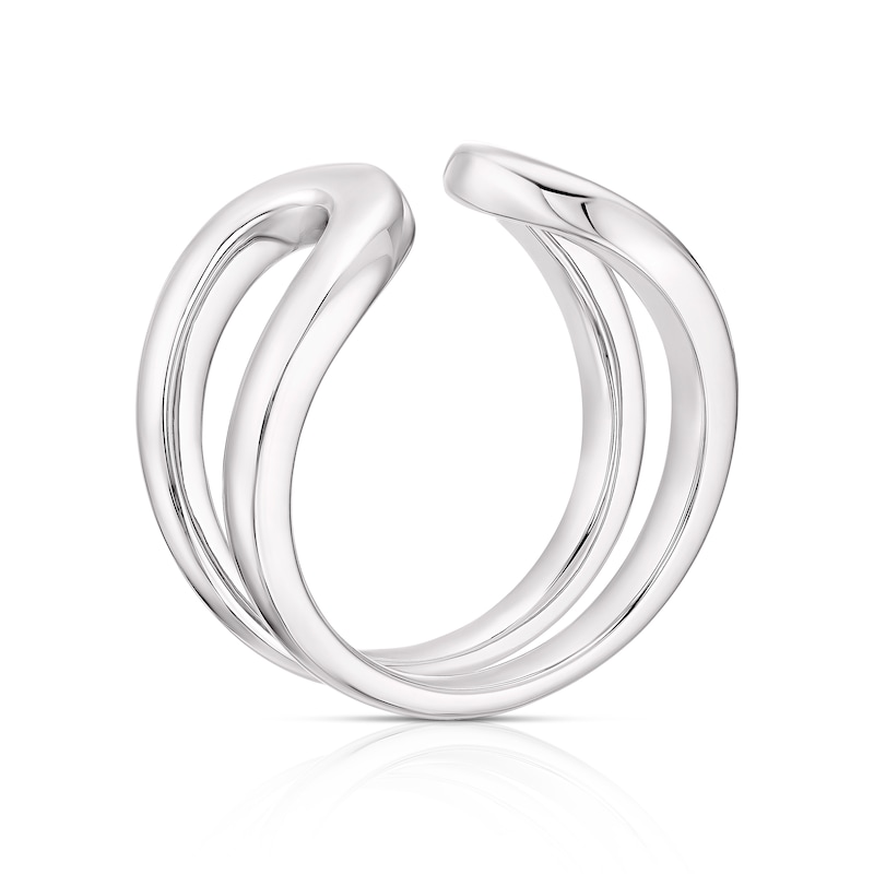 Main Image 3 of Sterling Silver Chunky Open Wrap Ring Size P