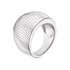 Thumbnail Image 1 of Sterling Silver Chunky Wave Patterned Ring Size N