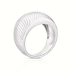 Thumbnail Image 2 of Sterling Silver Chunky Wave Patterned Ring Size N