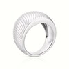 Thumbnail Image 3 of Sterling Silver Chunky Wave Patterned Ring Size N