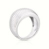 Thumbnail Image 2 of Sterling Silver Chunky Wave Patterned Ring Size N