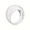 Thumbnail Image 3 of Sterling Silver Chunky Wave Patterned Ring Size P