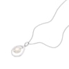 Thumbnail Image 2 of Sterling Silver Floating Cultured Freshwater Pearl Pendant Necklace