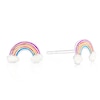 Thumbnail Image 1 of Children's Sterling Silver Rainbow Stud Earrings