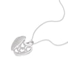 Thumbnail Image 1 of Sterling Silver Cubic Zirconia Pavé Heart Locket