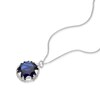 Thumbnail Image 2 of Deep Blue Third Eye Chakra Sterling Silver Pendant Necklace