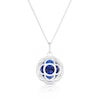 Thumbnail Image 4 of Deep Blue Third Eye Chakra Sterling Silver Pendant Necklace