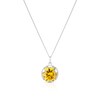 Thumbnail Image 1 of Golden Solar Plexus Chakra Sterling Silver Pendant Necklace