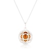 Thumbnail Image 4 of Orange Sacral Chakra Sterling Silver Pendant Necklace