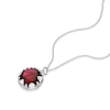 Thumbnail Image 2 of Red Root Chakra Sterling Silver Pendant Necklace