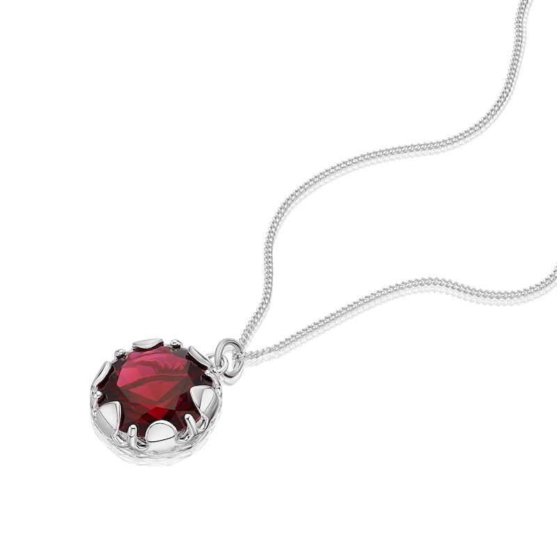 Main Image 2 of Red Root Chakra Sterling Silver Pendant Necklace