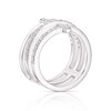 Thumbnail Image 3 of Sterling Silver Cubic Zirconia Triple Row Ring Size L