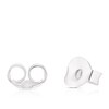 Thumbnail Image 2 of Sterling Silver Cubic Zirconia Double Circle Stud Earrings