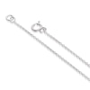 Thumbnail Image 3 of Sterling Silver Half Cubic Zirconia & Onyx Triangle Pendant Necklace